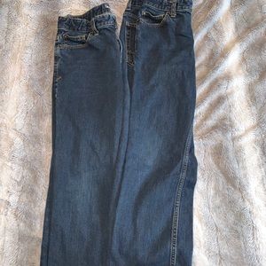 2 pairs of boys denim jeans